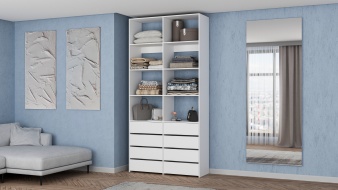 Стеллаж для одежды Мирта 40 BMS из ЛДСП