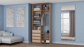 Стеллаж для одежды Мирта 87 BMS из ЛДСП