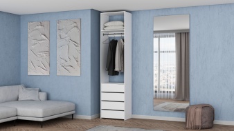 Стеллаж для одежды Мирта 32 BMS из ЛДСП