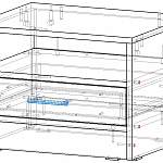 Чертеж Прикроватная тумба Эрина 2 BMS