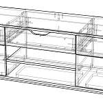 Чертеж ТВ тумба VG617 BMS