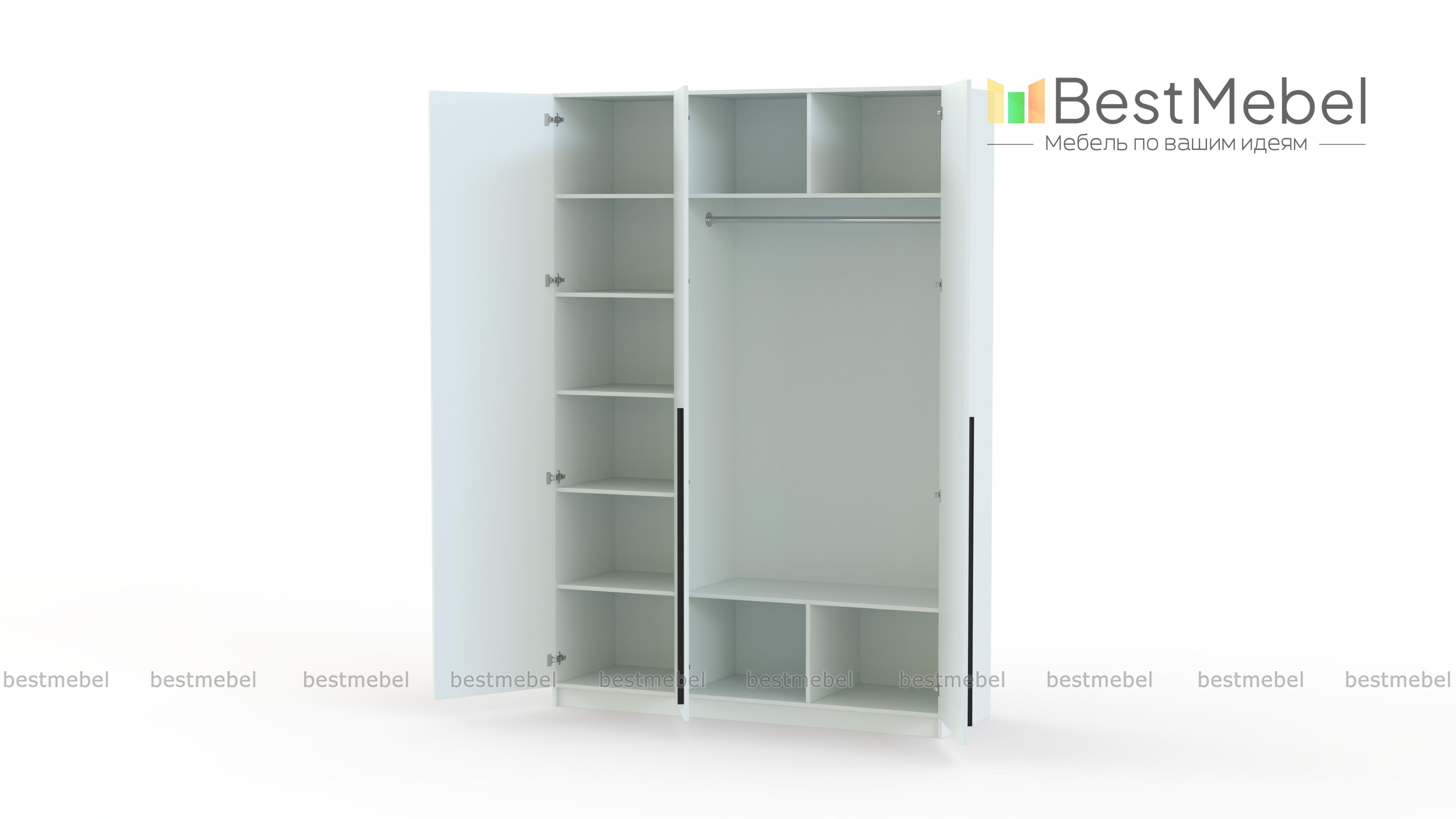 Шкаф распашной Айва 18 BMS - Фото