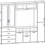 Схема сборки Стенка для гостиной Рауна 3 BMS