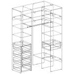 Гардеробная угловая Страйп 2 (1400*2200*1000)