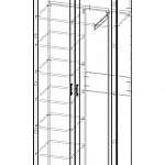 Чертеж Шкаф Лира 1751 BMS