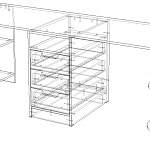 Схема сборки Письменный стол для двоих детей Джуни BMS