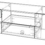 Чертеж Тумба ТВ Леонардо BMS