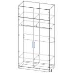 Шкаф распашной Остин Лео 2 BMS