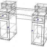 Схема сборки Стол туалетный Киану 43 BMS