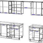 Чертеж Кухня Марта BMS
