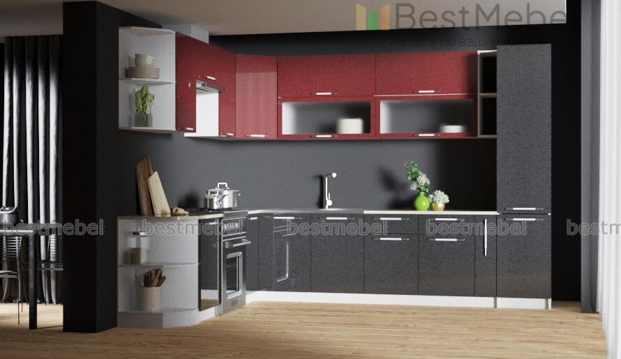 Кухня Ксения угловая 3 BMS - Фото