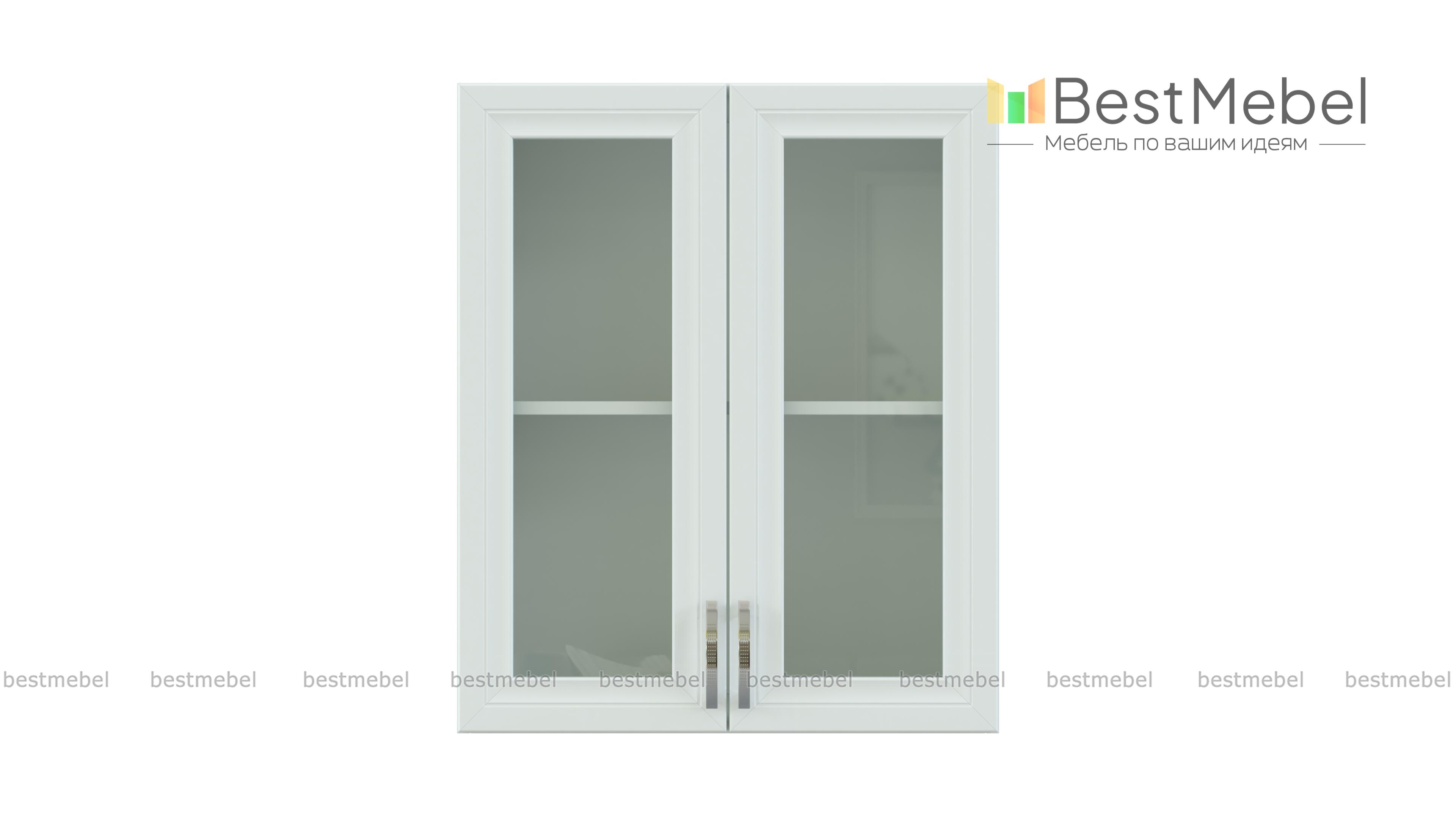 Шкаф-витрина 2ДВ Трапеза Рамочная BMS - Фото