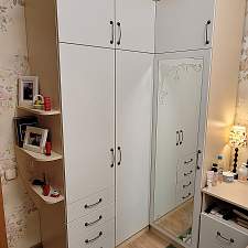 Угловой шкаф с антресолью Антей 3 BMS