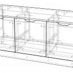 Схема сборки Комод Нордли Nordli 22