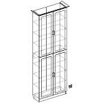 Книжный шкаф Карлос 030 BMS