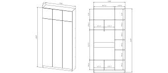 Шкаф распашной Ангард 30 (1300*2600*400) (1300х2600х400)