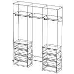 Схема сборки Стеллаж для одежды Мирта 9 BMS