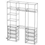 Схема сборки Стеллаж для одежды Мирта 8 BMS