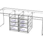 Письменный стол для двоих Дублин-7 BMS